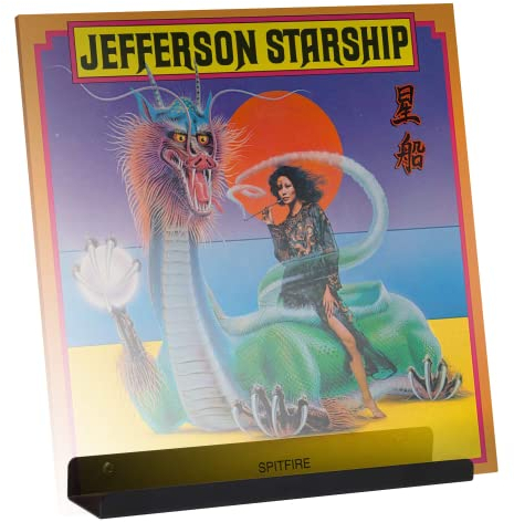 Hudson Hi-Fi Wall Mount Vinyl Record Display Shelf - Display Your Favorite LP Records in Style - Black Satin Finished Steel - One Pack 1 Pack,Display Stand