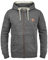Solid SDCraig Herren Sweatjacke Kapuzenjacke Hoodie mit Kapuze Kordelzug Reißverschluss Kängurutasche Baumwollmischung Regular fit, Größe:S, Farbe:Grey Melange (8236)