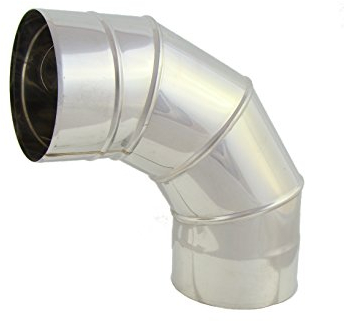Bogen drehbar 0°-90°, Edelstahl EW, verschiedene Durchmesser 110