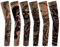Jerbro 6 Stück Temporäre Tattoo Ärmel Gefälschte-Slip Tattoo Sleeves Körperkunst Sonnenschutz Arm Strümpfe Zubehör (B)