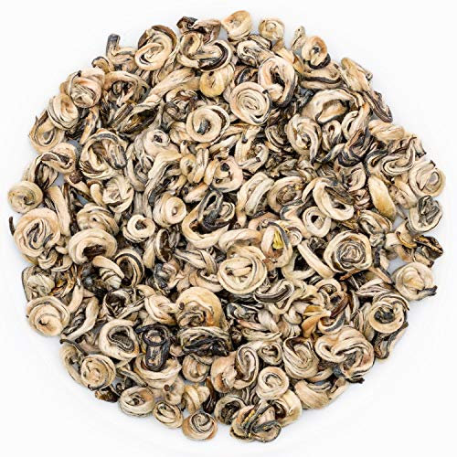 oriarmcha Escargot Jasmin Thé Vert Feuilles Vrac - Thé vert chinois au jasmin Yu Luo -Snail Jasmine Green Tea Sac refermable Ziplock 250g