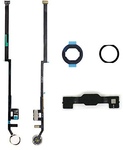 Home Button Ersatz für iPad 9 9th Gen 25.9 cm 2021 A2602 A2603 A2604 A2605, iPad 8 2020 (A2270 A2428 A2429 A2430), iPad 7 2019 (A2197 A2197 A2197) 98 A2 200) inkl. Flexkabelstecker (weißer,