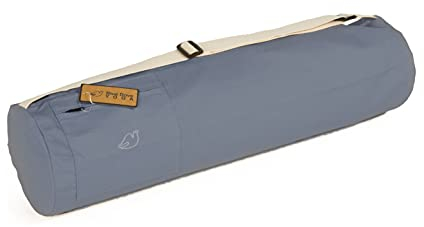 Blue Dove Yoga Chennai Yoga-Matten-Tasche aus Bio-Baumwolle (Hellblau)