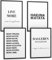 Papierschmiede® Premium Spruchposter Set 4er DIN A3 (30x42 cm) Motiv: Hakuna Matata, Keine Sorgen König der Löwen, Typografie Bilder Wohnzimmer Schlafzimmer ohne Rahmen