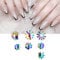 Nail Art Manicure Edge Trimmer, Easy to Use French Smile Line Cutter 7pcs for Nail Salons for Beginners for SPA for Home for Manicurists for Nail Schools(A-G Color)