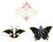 Emaille-Anstecknadeln, Motiv: Schmetterling, 3 Stück, cooles Horror-Emaille-Anstecknadeln, Broschen, niedliche Glühwürmchen, Emaille-Anstecknadeln für Frauen, Rucksäcke, Steampunk-Abzeichen,