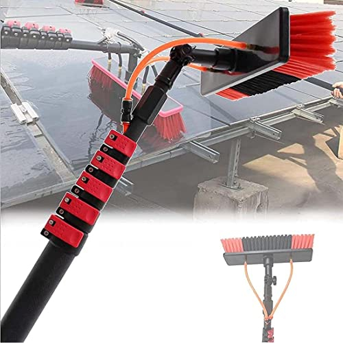 YIHEMEI per tetti, Serre, Camion e Automobili,Spazzola per la Pulizia dello spruzzo d'Acqua del Pannello fotovoltaico, Attrezzatura per Kit di Lavaggio Esterno per Il Te,36FT/10.8M