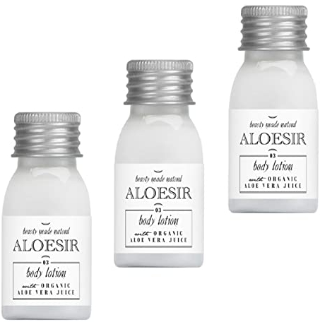 Hotel Aloesir Serie Bodylotion Körperlotion mit Aloe Vera Hotelbedarf Reisegröße 22 ml 100 Stück