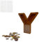 MEDOYOH Groß Y Spardose Holz Buchstabe, 23CM/9IN Buchstaben Spardose Holz Alphabet Sparbox Münzen Sparschwein Hochzeit für Erwachsene Kinder Geburtstagsgeschenk