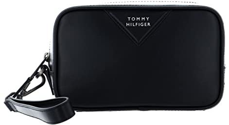 TOMMY HILFIGER TH Modern Leather Washbag Black