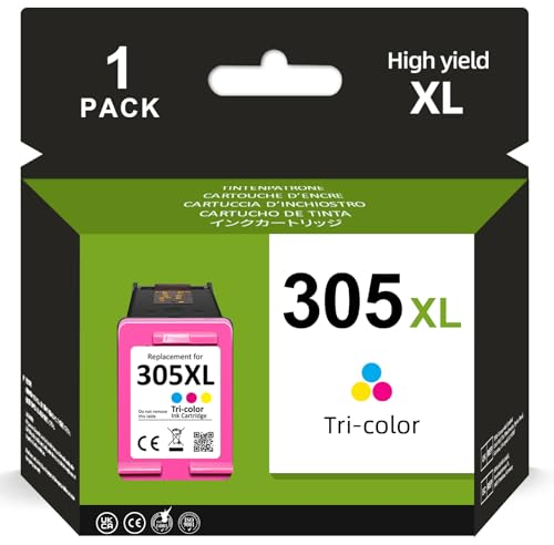ColoWorld 305 Druckerpatronen, 305XL Farbe Wiederaufbereitet für HP 305 XL Patronen Kompatibel mit HP Envy 6000 6020e 6032e DeskJet Plus 4110e 4120e 4100 DeskJet 2720e 2700 2720 Envy Pro 6420e Drucker