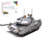 FULHOLPE Technik Panzer Bausteine, 1498 Teile Militär Leopard 2A7 Panzer Modellbausatz, Klemmbausteine Tank Modell Baustein Tank Bauset Konstruktionspielzeug Kompatibel mit Großen Marken
