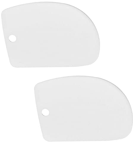 2 Pcs Pastry Scraper Multipurpose Bread Scraper Kitchen Plastic Bowl Scraper Tool for Baking Bread Making Sourdough Cake Pizza