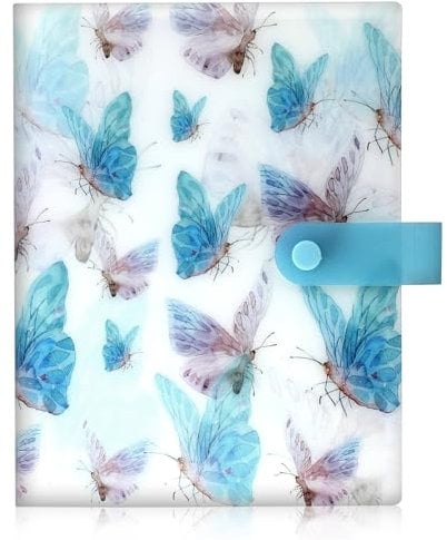 Nail Art Sticker Storage Book - 144 Slots Artistic Decals Collection Organizer, Stickers Collecting Album Holder Binder, Plastic Book for Photo Displaying (Blue)