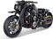 Technik Motorrad Bausteine für Harley-Davidson, 586 Klemmbausteine Motorrad Modellbausatz, MOC Supermotorrad Bausatz Geschenke Spielzeug für Erwachsene Kinder