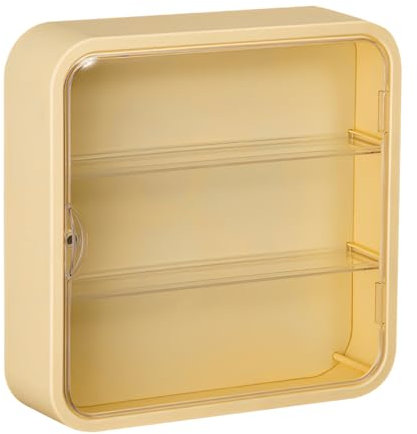 feyiubmen Schaukasten Vitrine für Wand, Klare Vitrine für Automodelle Anime Figuren Sammeln 3 Schicht Wandvitrine Hängend 30x8x30 cm Sammlervitrine Hängend mit Magnettür