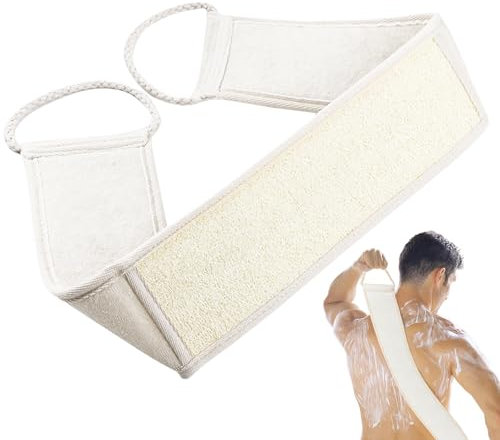 HANIUTTY Spugna Luffa, Luffa Spugna Naturale per la Schiena, Spugna in Luffa Naturale Luffa Lavaschiena per Doccia, Fascia Luffa per Lavare la Schiena Strumento Esfoliante Organico
