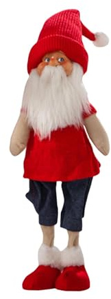 Generico Christmas Standing Plush Dolls - Stuffed Plush Standing Long Leg Doll | Vivid Appearance Plush Decoration for Shelves, Table, Tiered Tray, Desk, Cabinet, And Sofa