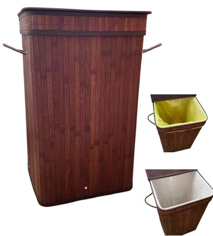 Siyecioa Pack Cubo de Basura o Reciclaje 75L con Tapa, Contenedores de Reciclaje Botellas de Depósito, Estable Cubo de Basura Cocina Reciclaje para Botellas de Plástico, Tarros, Botellas de Vidrio