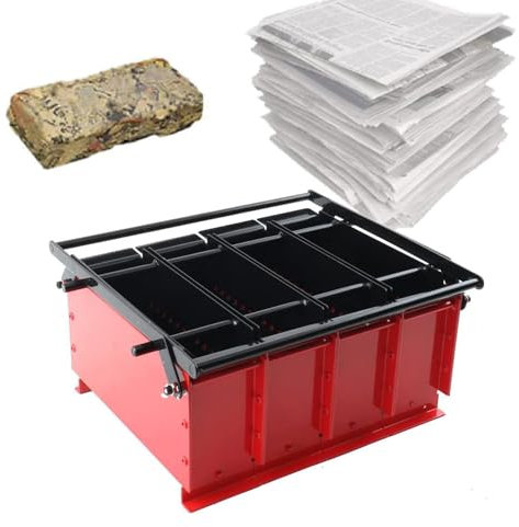Fabricant de briquettes de bûches de papier, fabricant de briques de papier de bricolage efficace, solide et robuste/gain de place/anti-corrosion/assure une longue durée de vie, for le recyclage des j