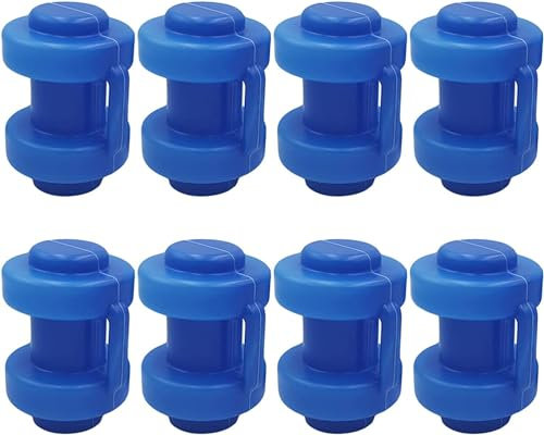 KATLKIU 25 mm Endkappen für Trampolin, 8 Stück Trampolin-Endkappen, Trampolin-Ersatzteile, elastisch, für Trampolin-Netzstangen, witterungsbeständig