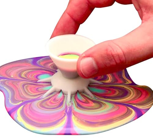 Paint Strainer Cup - Split Paint Pouring Tool, Paint Pouring Supplies | Paint Cups for Pour Painting, Fluid Art Strainers, DIYs Painting Tools, Unique Patterns, Painting Accessories for Pour Art