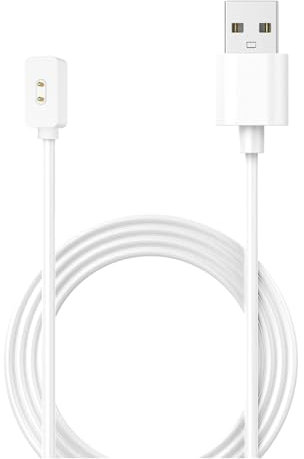 QEINZOY Caricatore per Xiaomi Redmi Watch 5 Active/Redmi Watch 5 Lite/Xiaomi Smart Band 9, USB Caricabatterie Magnetico con Cavo di Ricarica per Redmi 5 Active/Mi Band 9 Orologio,100cm, Bianco