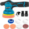 MF artSHOP Lucidatrice Elettrica Levigatrice Doppia Batteria 24V Auto, Pavimenti 8 Velocità 380W Lucidatrice Auto Orbitale, Kit Professionale, 2800-5500 Giri/Min, Lucidatura, Ceratura, Lavori Angolari