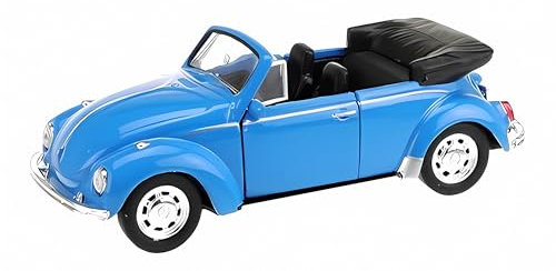 Toi-Toys Volkswagen Beetle Käfer VW Modellauto 4-Varianten Modell Auto Spielzeugauto 137 (Cabrio Blau)
