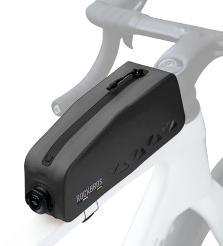 ROCKBROS Road to Sky Fahrrad Rahmentasche 100% Wasserdicht 1L | Oberrohrtasche Fahrradtasche für Rennrad MTB Ebikes