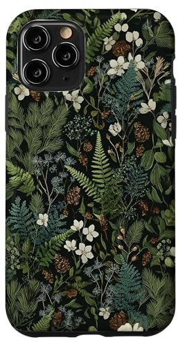 Grüner Botanischer Wald Farne Natur Ästhetik Hülle für iPhone 11 Pro