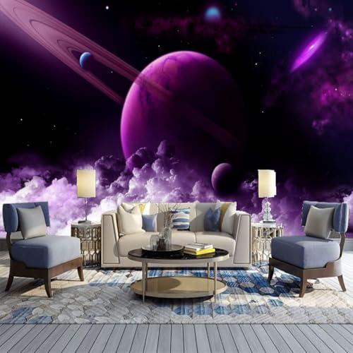 Papier Peint 3D Photo Wallpaper Paysage Spatial 500(W) X350(H) Cm Murale Salon Cuisine Chambre Mur 3D Papier Peint Coller Salon Le Mur Pour Chambre Murale Bureau Salle À Manger -5169955