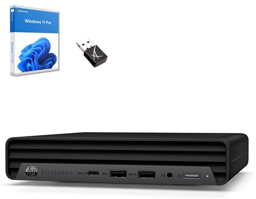 HP EliteDesk 800 G Intel i5 Business Office Multimedia Computer con 24 mesi di garanzia! USB 3.0 | WLAN | Windows 11 Prof. 64 bit con chiavetta USB (800 G6 | 16 GB RAM | 512 GB SSD | W11 Pro)