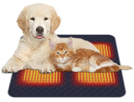 Vibhgtf Heizmatte für Haustiere, USB, verstellbar, für Katzen und Hunde