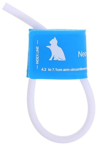 GLEAVI Ebene Blutdruckmessgerät für Katzen und Hunde mit Tpu Manschette Universelle Kleintier Messfessel aus Textil und Kunststoff Präzise Messung für Zuhause und Tierarzt