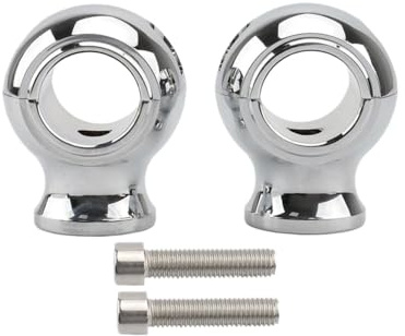 Kit riser manubrio compatibile con Touring Fat Bob Softail Road King 32mm 1,25 pollici(Chrome)