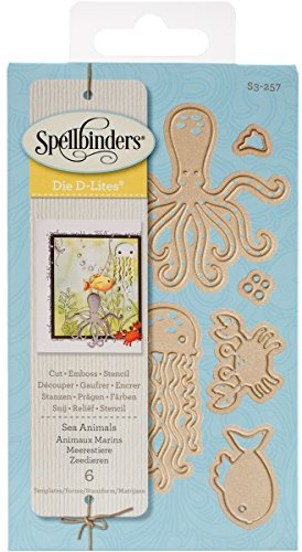 Spellbinders D-Lites Sea Animals Die, Brown