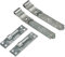 Door Handles Heavy Duty Cranked Gate Hinges - Hook and Band, Galvanised Finish, 300mm (2pack)