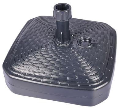L755D-12L Fillable Parasol Base Rattan Umbrella Stand Umbrella Holder Parasol