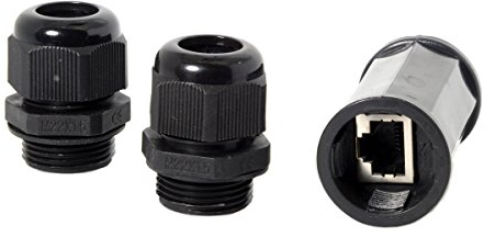 chenyang RJ45 Wasserdichter Koppler RJ45 Buchse auf Buchse LAN Ethernet Netzwerk Außenverlängerung Wasserdichter staubdichter geschirmter Anschlussadapter