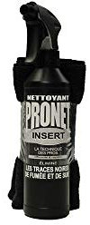 PRONET - Nettoyant Vitres d'Insert, Cheminées et Poeles -Elimine les traces noires de fumée et de suie - Désincrustant surpuissant - Préserve les joints isolants - Microfibre recyclée - Spray 500 Ml