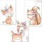 artpin® 3er Set Poster Kinderzimmer - A4 Bilder Babyzimmer - Deko Mädchen Junge (P34)