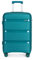 Kono 55x40x20cm Cabin Hand Luggage Hard Shell Travel Trolley 4 Spinner Wheels Lightweight Polypropylene Carry On Suitcase with TSA Lock 40L (Turquoise)