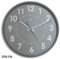Orium Abylis leise Wanduhr, Glas, Grau, 30 cm