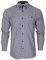 Xact Men's Gingham Check Shirt with Button-Down Collar - Long Sleeved (Navy/White) XL