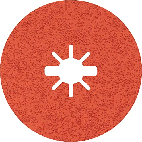 Bosch Professional 25 x Discos de fibra Expert R782 Prisma Ceramic X-LOCK, para Acero, Láminas de acero inoxidable, 115 mm, Grano 36, Accesorios Amoladora pequeña