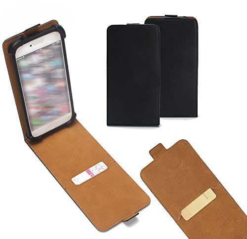 K-S-Trade Custodia Flipstyle Compatibile con Xiaomi Redmi 10X 4G Copertina Protettiva Flip Case Flipstyle Cover Flipcover Compatibile con Smartphone C/Bumper Paraurti, Nero (1x)