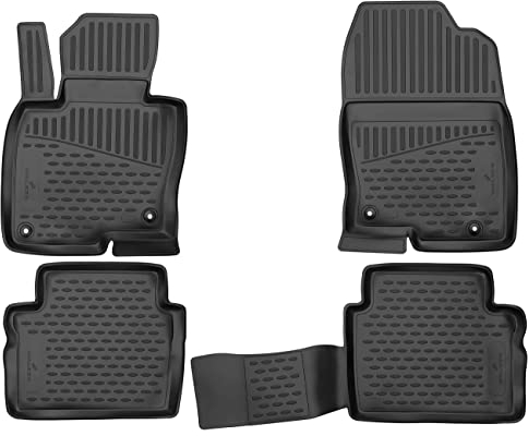 WALSER XTR Gummi Fussmatten Auto für Mazda CX-5 (KF) 2016-Heute, 100% passgenaue Auto Fußmatten, robuste Universal Fußmatte Auto, Gummimatten Auto, Auto Fussmatten Gummi, Auto Gummimatten