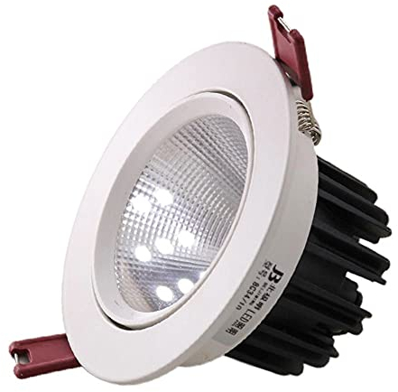 SDUYTEG Downlight Verde LED Lámparas De Techo De Diseño De Acabado Liso De Aluminio Lámparas De Empotrar De Bajo Consumo De Energía Lámparas De Recipiente De Larga Duración Adecuado para Oficinas