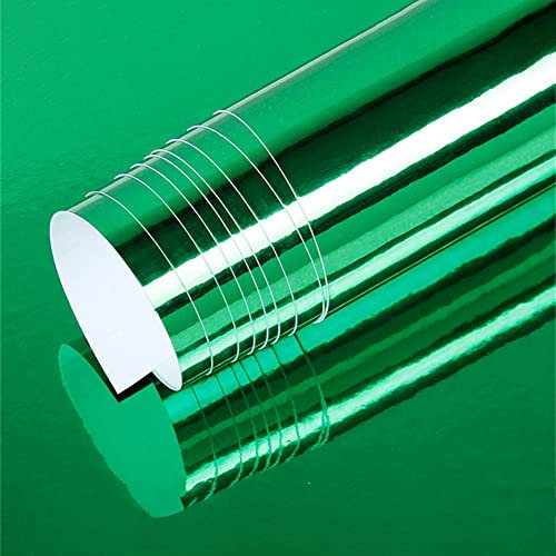 ihreesy Autolackschutzfolie,152 cm x 20cm wasserdichte PVC Chrom Folie Anti-UV Auto Lackschutzfolie Selbstklebend Autofolie Dekorative Schutzfolie für Auto Motorrad Fahrrad,Grün